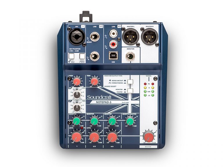 Soundcraft’s low cost Notepad mixers now available