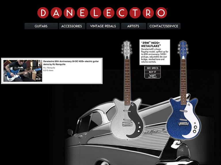 New website for Danelectro