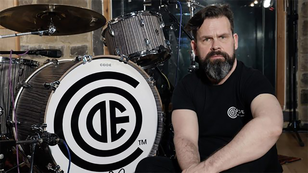 Talking Heads Mike Heaton of Code Drum Heads Music Instrument News