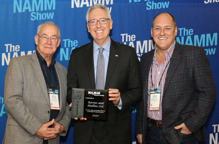 Barnes & Mullins receive NAMM Milestone award for 125yrs of service to MI