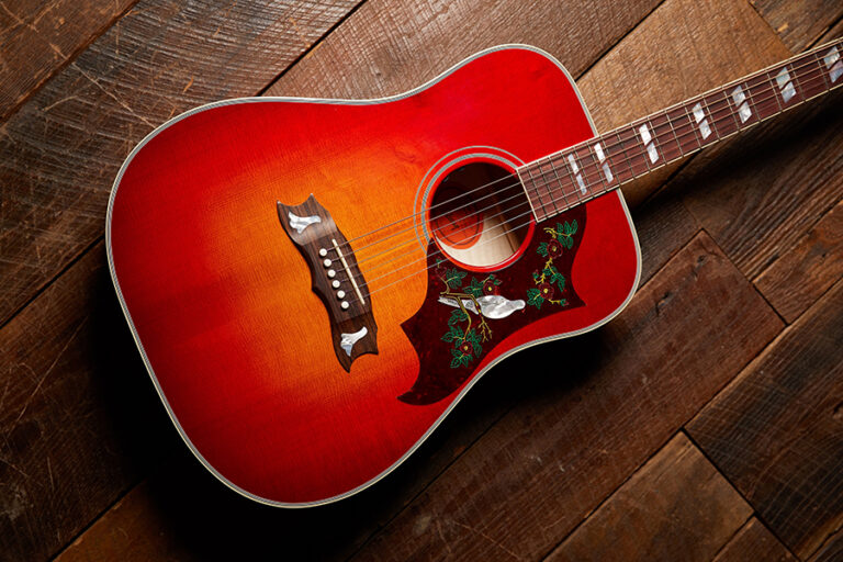 Gibson Announces Frank Hannon “Love Dove” Acoustic Guitar