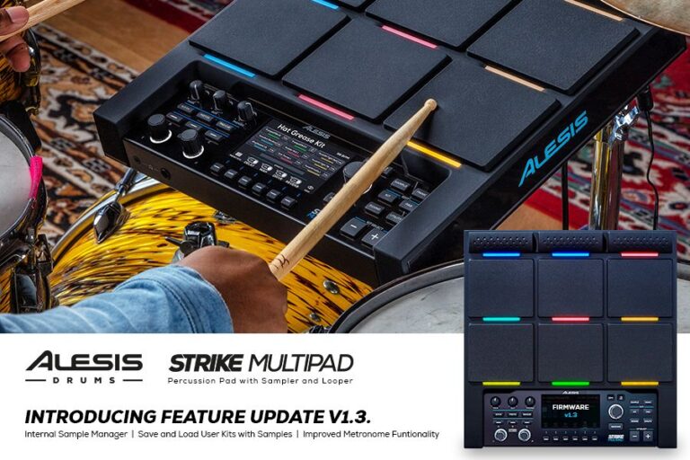 Alesis Announce Strike Multipad Feature Update V1.3