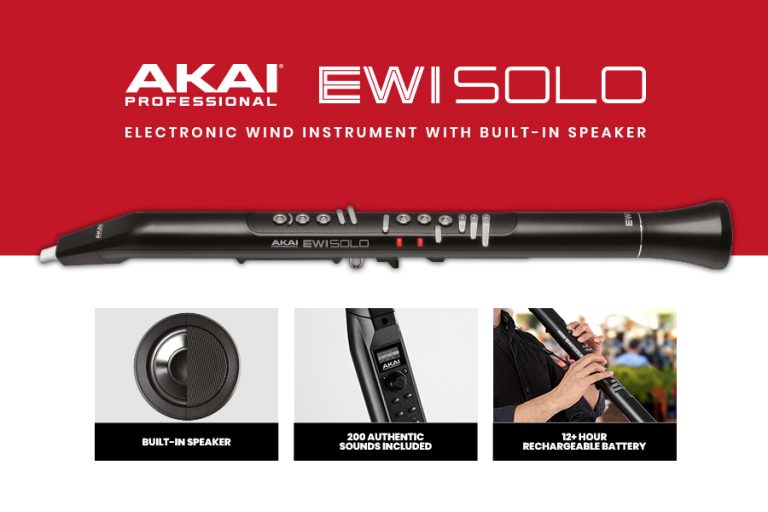 Akai Professional® Introduces EWI Solo – The First Standalone EWI With A Built-In Speaker
