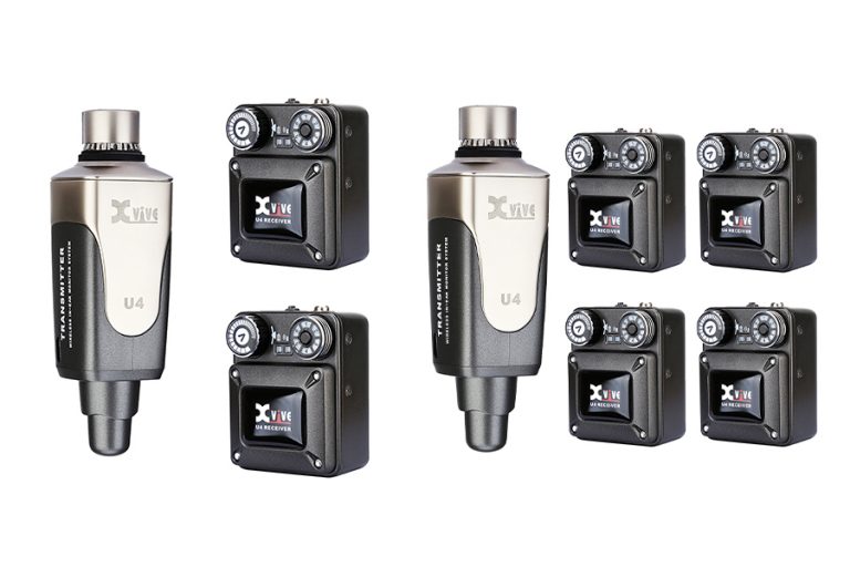 Xvive U4 In-Ear Monitor Wireless System Available With 2 or 4 Receivers & Separate Transmitter