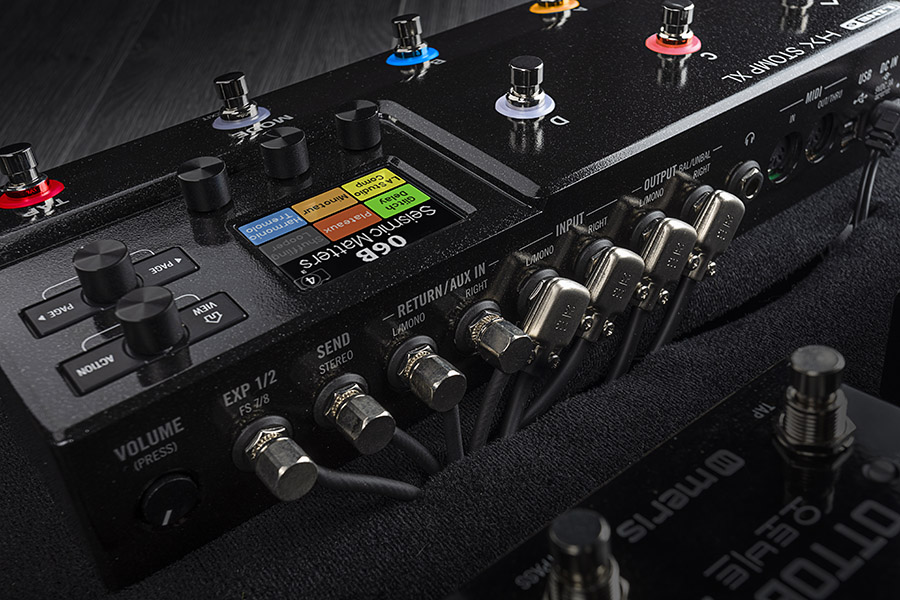 Line 6 HX Stomp XL Amp  Effects Processor Provides Eight Footswitches for  Expanded Control | Music Instrument News