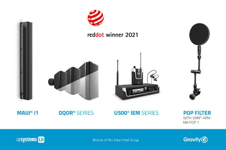 Red Dot Award 2021 for LD Systems and Gravity