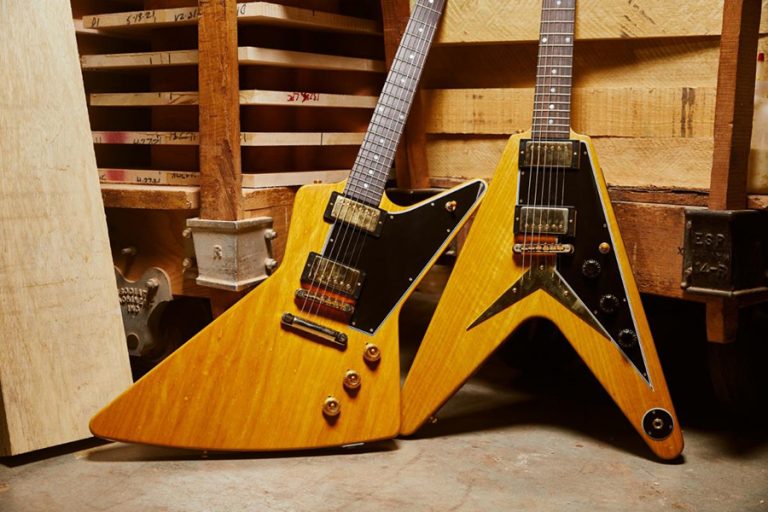 Gibson Announce Custom Shop 1958 Korina Flying V and Explorer Re-Issue