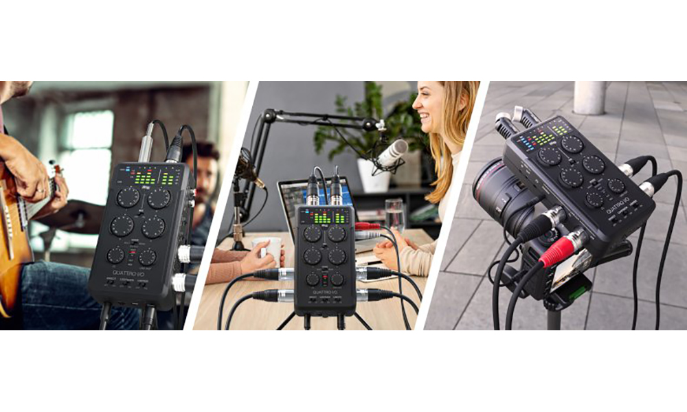 IK Multimedia IRig Pro Quattro I/O Deluxe - Interface Audio Mobile 24-bit 96kHz
