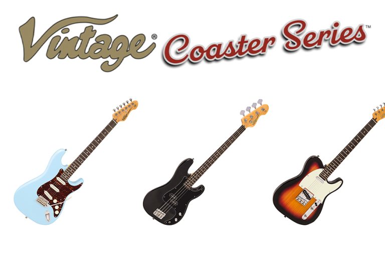 Vintage Introduce Coaster Series Electric & Bass Guitars Along With Coaster Series Guitar Pack