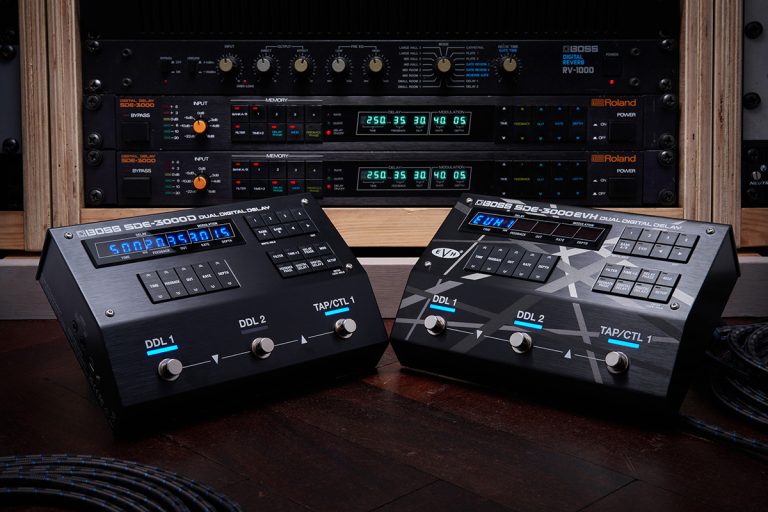 BOSS Announces SDE-3000D and SDE-3000EVH Dual Digital Delay Pedals