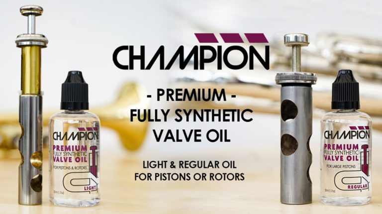 Champion Woodwind & Brass Accessories launch Premium Fully Synthetic Valve & Rotor Oils