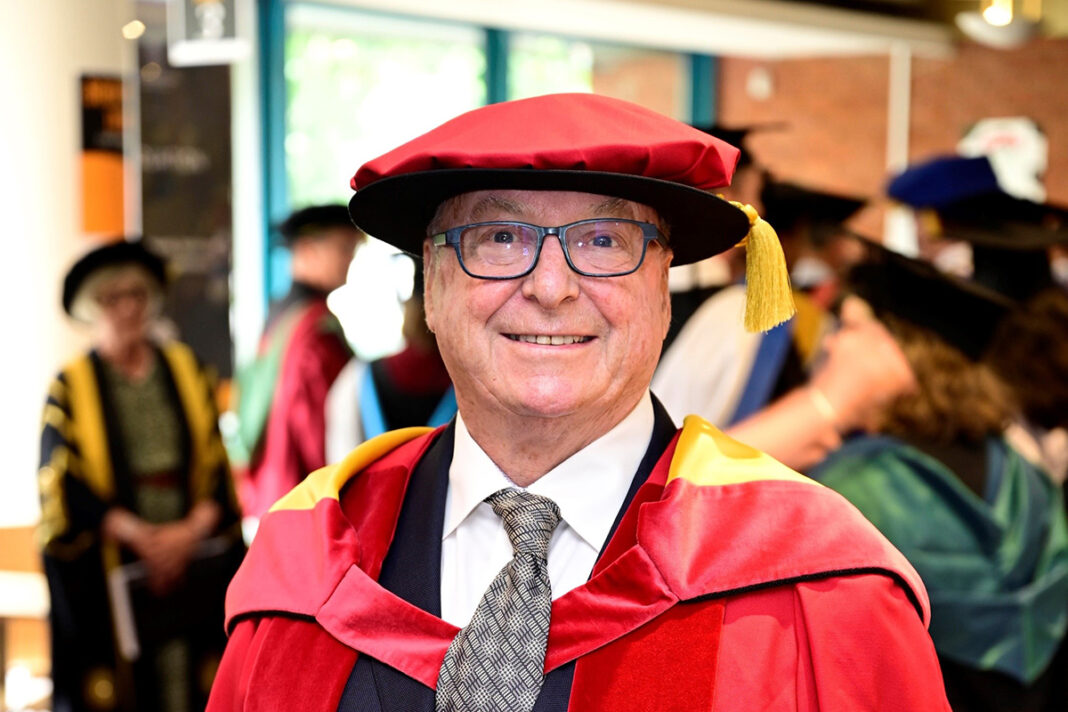 Obe Instrument Phil Dudderidge OBE presented with honorary doctorate from ...
