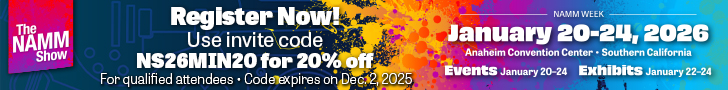The NAMM Show 2026 - January 20-24, 2026