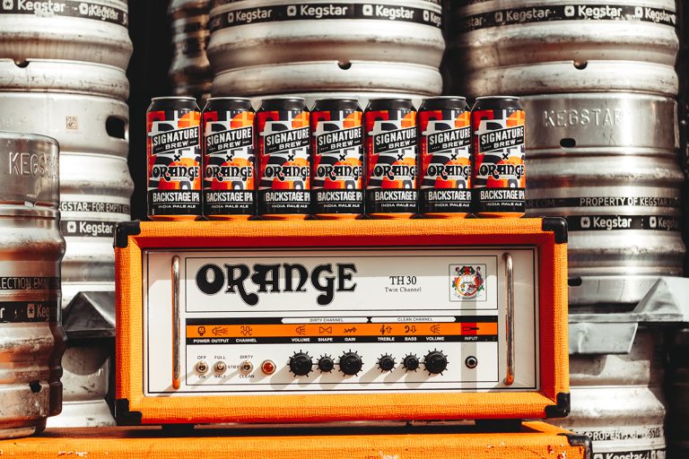 Signature Brew x Orange Amplification x Featured Artists Coalition Launch Backstage IPA To Support Grassroots Music