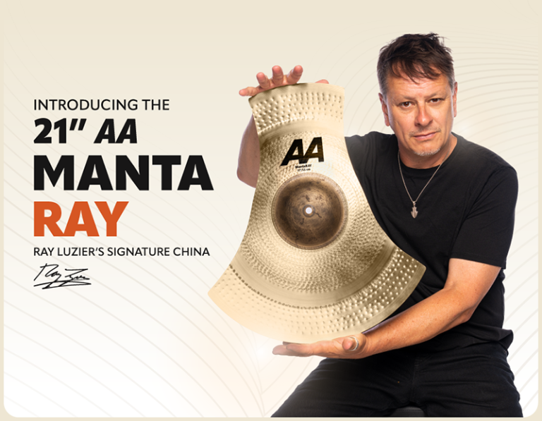 SABIAN and Ray Luzier Launch the 21″ AA MantaRay Chinese