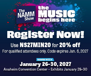 Register Now to Attend The NAMM Show 2027 - The Music Begins Here