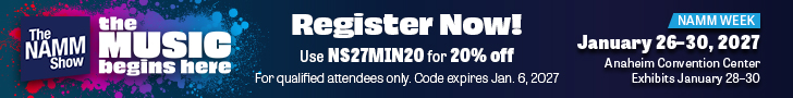 Register Now to Attend The NAMM Show 2027 - The Music Begins Here